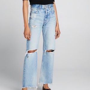 Moussy Vintage MV Odessa Wide Straight Jeans Size 26
